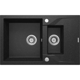 Deante Andante zlewozmywak granitowy 78x49 cm grafitowy mat ZQN_2513