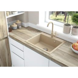 Deante Andante zlewozmywak granitowy 60x52 cm beżowy ZQN_7103