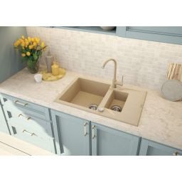 Deante Andante zlewozmywak granitowy 78x49 cm piaskowy ZQN7513