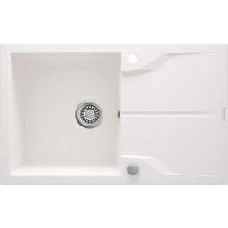 Deante Andante Flush zlewozmywak granitowy 78x49 cm biały ZQN_A11F