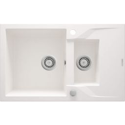 Deante Andante zlewozmywak granitowy 78x49 cm biały ZQN_A513