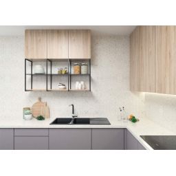 Deante Andante zlewozmywak granitowy 116x50 cm wpuszczany grafitowy metalik ZQN_G213