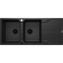 Deante Andante zlewozmywak granitowy 116x50 cm wpuszczany grafitowy metalik ZQN_G213