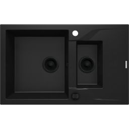 Deante Andante zlewozmywak granitowy 78x49 cm czarny ZQN_N513