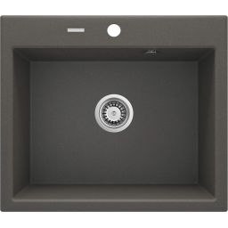 Deante Andante zlewozmywak granitowy 60x52 cm wpuszczany antracyt ZQNT103