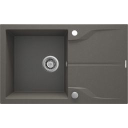 Deante Andante zlewozmywak granitowy 78x49 cm wpuszczany antracyt ZQNT113