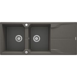 Deante Andante zlewozmywak granitowy 116x50 cm wpuszczany antracyt ZQNT213