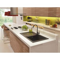 Deante Zorba zlewozmywak granitowy 76x44 cm wpuszczany grafitowy ZQZ2113