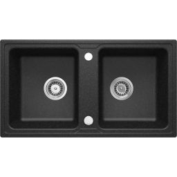 Deante Zorba zlewozmywak granitowy 78x43,5 cm wpuszczany grafitowy ZQZ2203