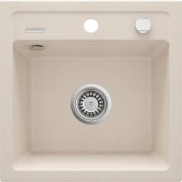 Deante Zorba zlewozmywak granitowy 44x44 cm wpuszczany beżowy ZQZ5103