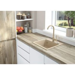 Deante Zorba zlewozmywak granitowy 44x44 cm wpuszczany piaskowy ZQZ7103