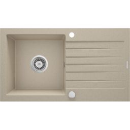 Deante Zorba zlewozmywak granitowy 76x44 cm wpuszczany piaskowy ZQZ7113