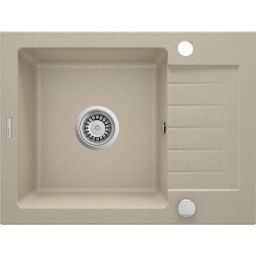 Deante Zorba zlewozmywak granitowy 58x44 cm wpuszczany piaskowy ZQZ711A