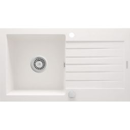 Deante Zorba zlewozmywak granitowy 76x44 cm wpuszczany alabaster ZQZA113