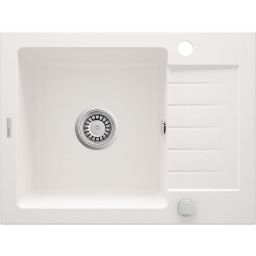 Deante Zorba zlewozmywak granitowy 58x44 cm wpuszczany alabaster ZQZA11A