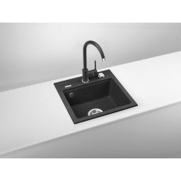 Deante Zorba zlewozmywak z baterią grafitowy/grafitowy ZQZA2103