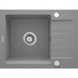 Deante Zorba zlewozmywak granitowy 58x44 cm szary metalik ZQZS11A