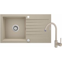 Deante Zorba zlewozmywak z baterią piaskowy/piaskowy ZQZV7113