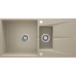 Deante Corio zlewozmywak granitowy 97x50 cm beżowy ZRC_7513