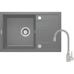Deante Corio zlewozmywak z baterią szary ZRCPS113