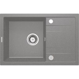 Deante Corio zlewozmywak granitowy 67x44 cm szary/grafitowy/onyx ZRCS113