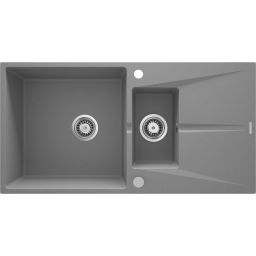 Deante Corio zlewozmywak granitowy 97x50 cm szary ZRC_S513