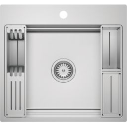 Deante Magnetic zlewozmywak stalowy 56x52 cm stal szczotkowana ZRM_010A