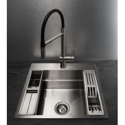 Deante Magnetic zlewozmywak stalowy 56x52 cm stal szczotkowana ZRM_010A