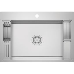 Deante Magnetic zlewozmywak stalowy 76x52 cm stal szczotkowana ZRM_010B