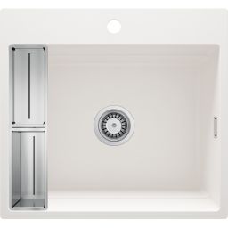 Deante Magnetic zlewozmywak granitowy 56x52 cm biały ZRM_A10A