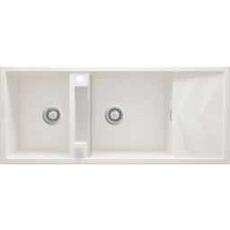 Deante Magnetic zlewozmywak granitowy 116x50 cm biały ZRM_A213