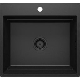 Deante Magnetic zlewozmywak granitowy 56x52 cm szary/grafitowy/onyx ZRM_G10A