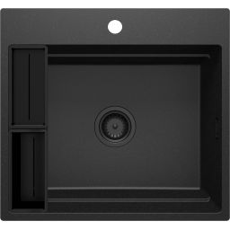 Deante Magnetic zlewozmywak granitowy 56x52 cm szary/grafitowy/onyx ZRM_G10A