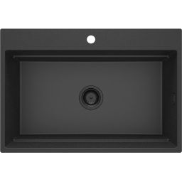 Deante Magnetic zlewozmywak granitowy 76x52 cm grafit metalik ZRM_G10B