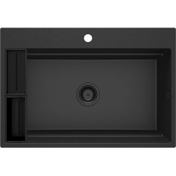 Deante Magnetic zlewozmywak granitowy 76x52 cm grafit metalik ZRM_G10B