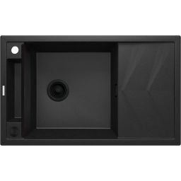 Deante Magnetic zlewozmywak granitowy 82x50 cm szary/grafitowy/onyx ZRM_G113