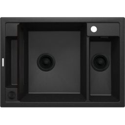 Deante Magnetic zlewozmywak granitowy 69x50 cm czarny ZRM_G503