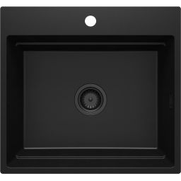 Deante Magnetic zlewozmywak granitowy 56x52 cm czarny ZRM_N10A