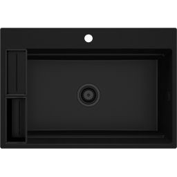 Deante Magnetic zlewozmywak granitowy 76x52 cm czarny ZRM_N10B