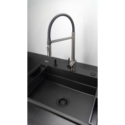 Deante Magnetic zlewozmywak granitowy 76x52 cm czarny ZRM_N10B