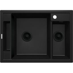 Deante Magnetic zlewozmywak granitowy 69x50 cm czarny ZRM_N503