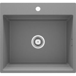 Deante Magnetic zlewozmywak granitowy 60x56 cm szary/grafitowy/onyx ZRM_S10A