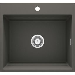 Deante Magnetic zlewozmywak granitowy 56x52 cm antracyt metalik ZRM_T10A