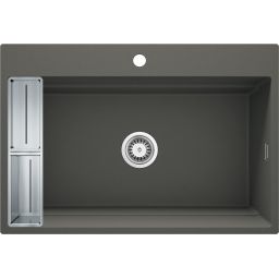 Deante Magnetic zlewozmywak granitowy 76x52 cm antracyt ZRM_T10B