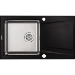 Deante Prime zlewozmywak granitowo-stalowy 86x50 cm grafitowy ZSR_G113