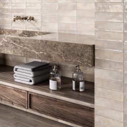 El Barco Vogue dekor ścienny 20x6,5 cm beżowa-szara