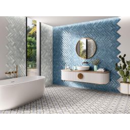 El Barco Vogue dekor ścienny 20x6,5 cm biała-niebieska