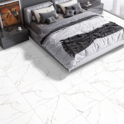 Ego Ceramics Reno Statuario płytka ścienno-podłogowa 60x60 cm biała-szara