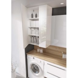 Elita For All szafka 59,6x31,6x100 cm boczna wisząca biała RE140600068060