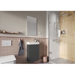 Elita Young Basic umywalka z szafką 40,2 cm antracyt RE166042006610